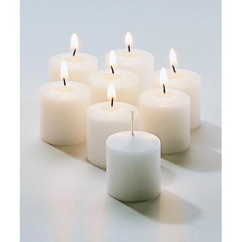 FWV10W-288 VOTIVE CANDLES 10HR WHITE - 288/CS