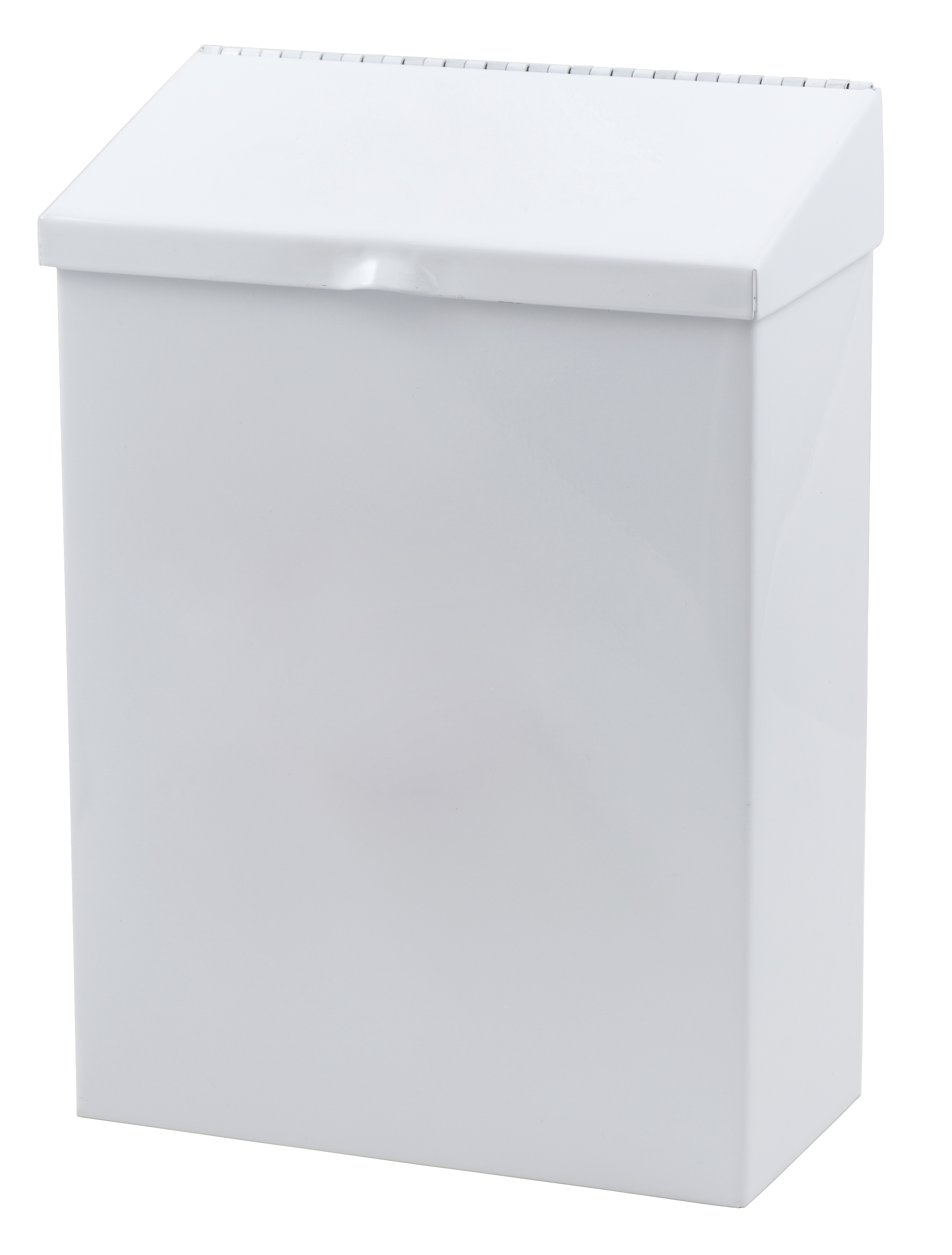 ND1W WHITE METAL RECEPTACLEF/SANITARY NAPKIN