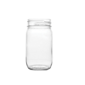 HG1611-012 MASON JAR 16OZ GLASS - 12/CS -