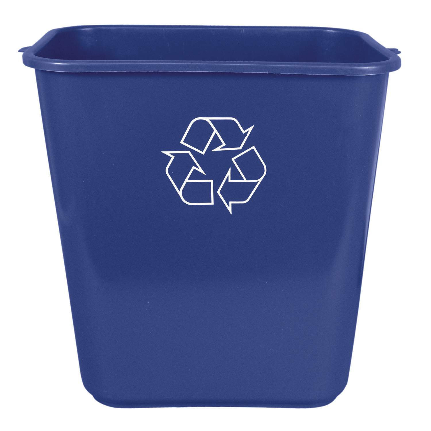 7702-11R 28QT REC WASTEBASKET 12/CS BLUE RECYCLING