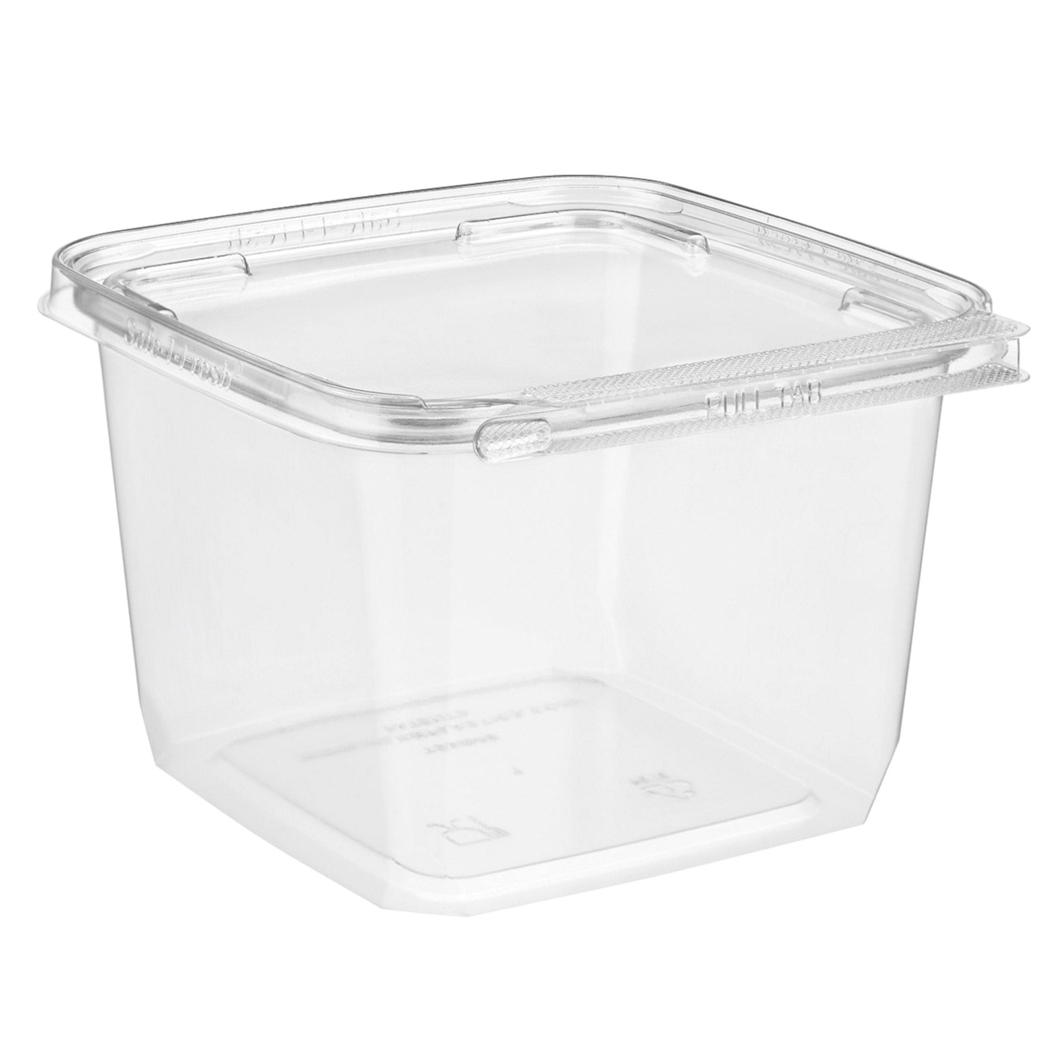 48oz Te Square Clear219/Cs