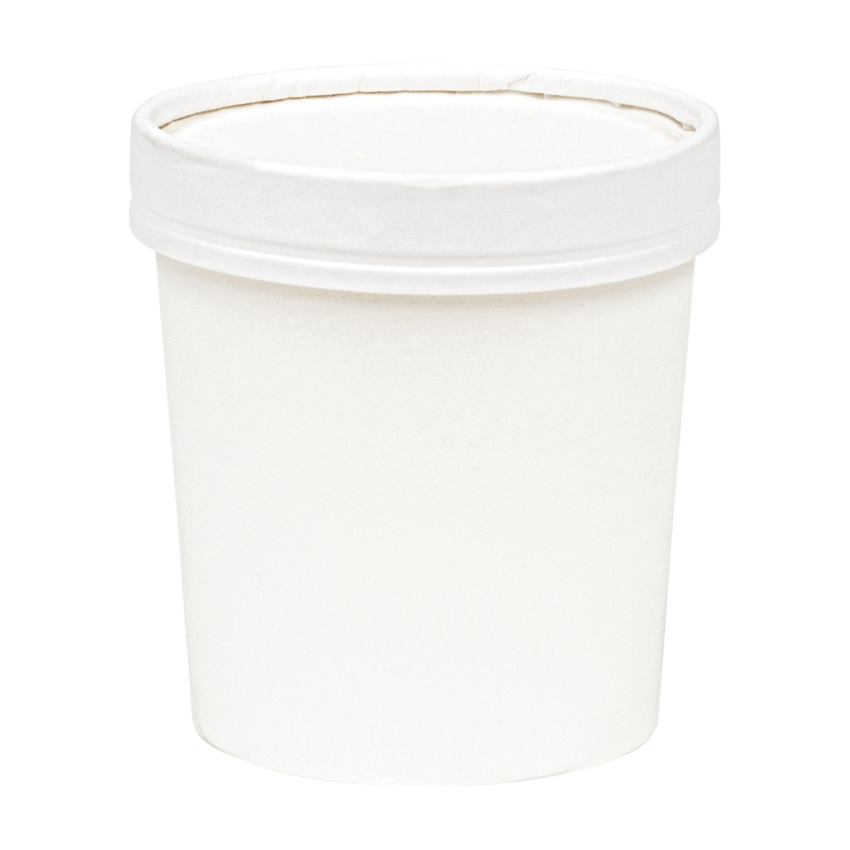 16OZ WHT FOOD CONT COMBO 250/ TALL WITH PAPER LID