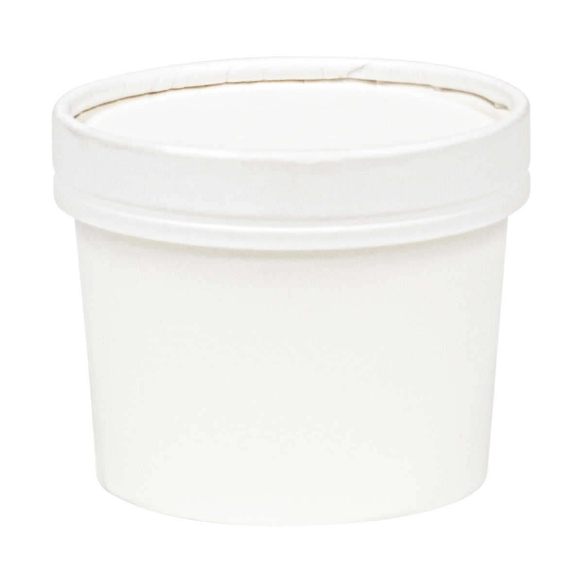 12OZ WHT FOOD CONT COMBO 250/ PAPER LID