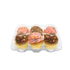 6 count Cupcake Container 150/cs
