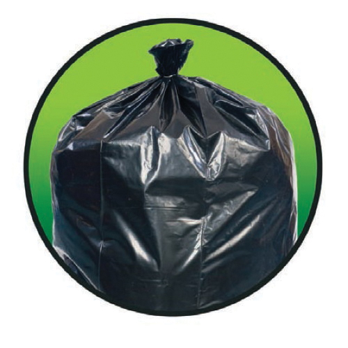 33X39 1.5MIL Black Canliner 100/CS33 GALLON 10/10 ROLL LJ13017