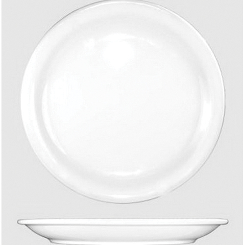 BR-8 CHINA PLATE 9" WHITE BRIGHTON ROUND - 24/CS - S/O