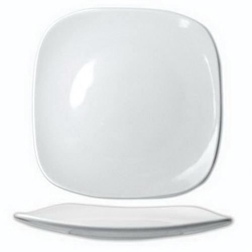 QP-9 CHINA PLATE 9-3/4" SQUAREEURO WHITE QUAD 36/CS -