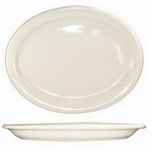 VA-13 CHINA PLATTER OVAL 12/CS11-1/2X9-1/4 AMERICAN WHIT