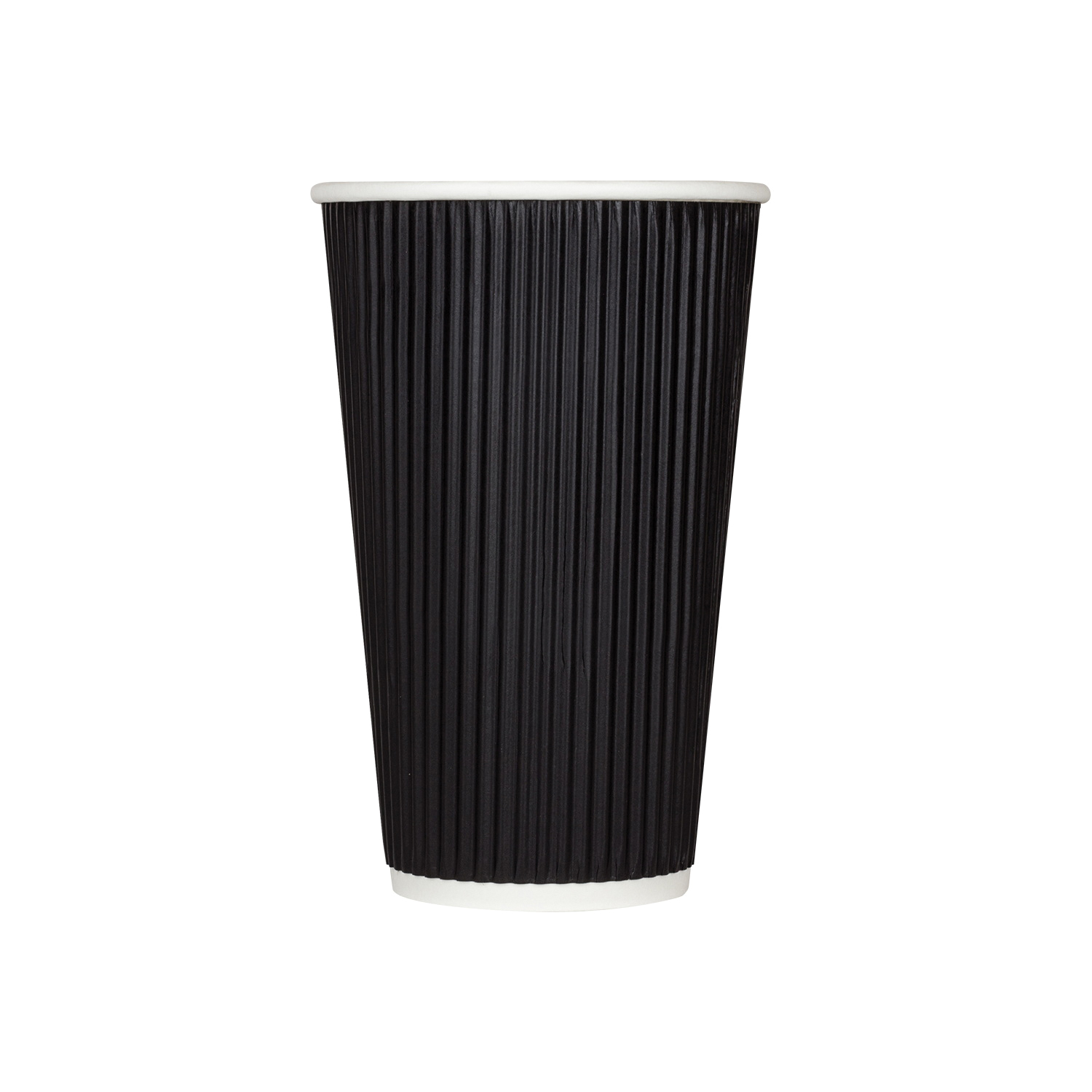 16OZ RIPPLE Black HOTCUP 500/CSC-KRC516B