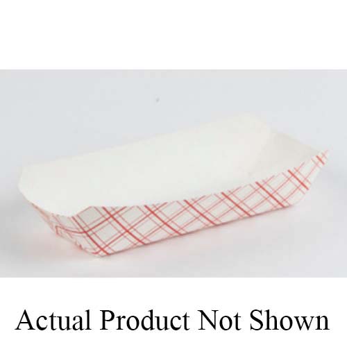 9014 WHITE HOTDOG TRAY 4/250/C7"x3.25"x1.5"