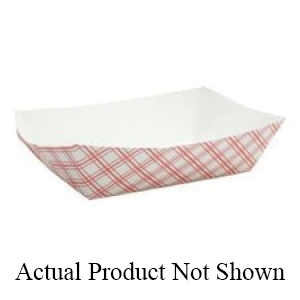 #1000 FOOD TRAY 250/CS 11x8.25x3 RED CHECK 10LB