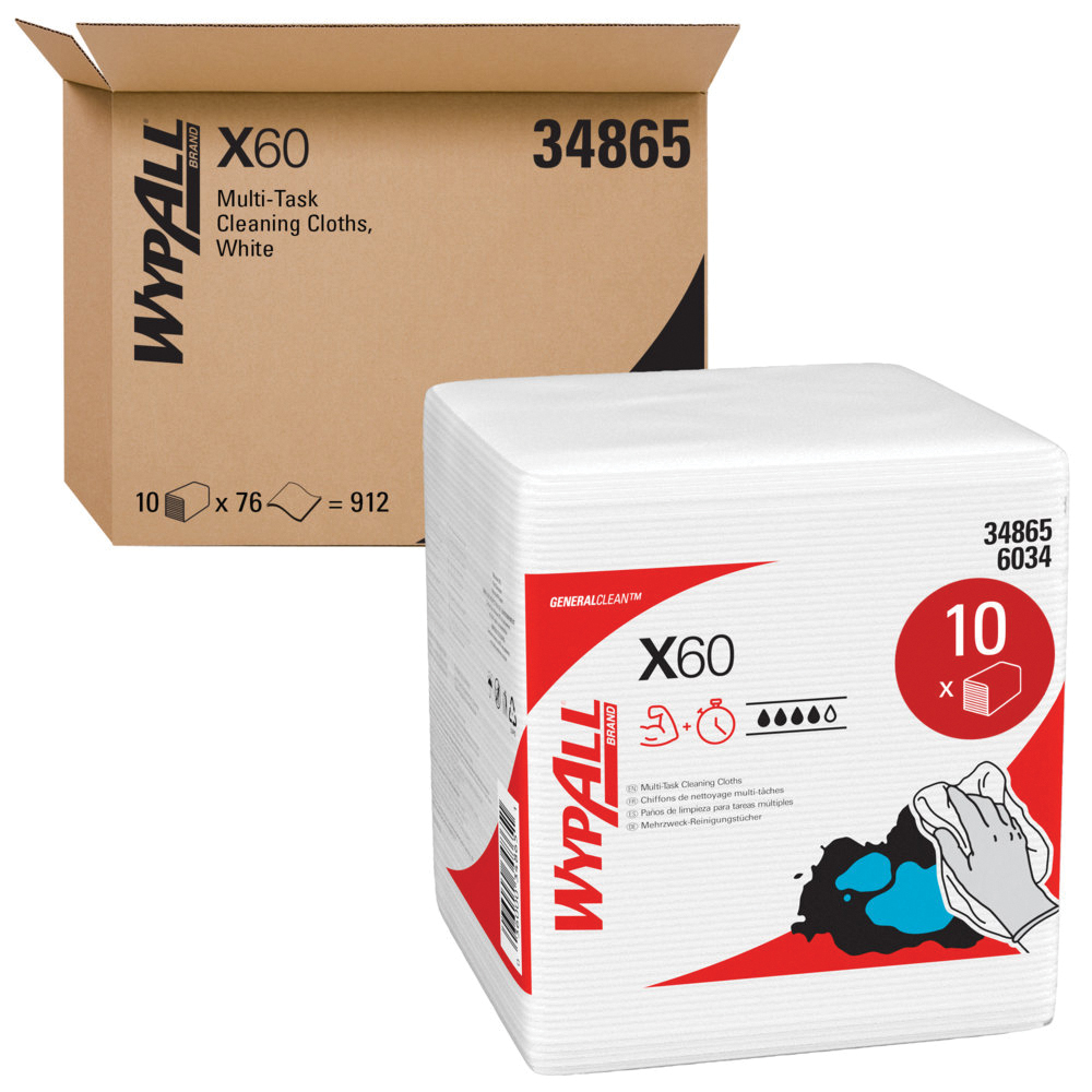 34865 WYPALL X60 CLOTH WIPER12/76/CS