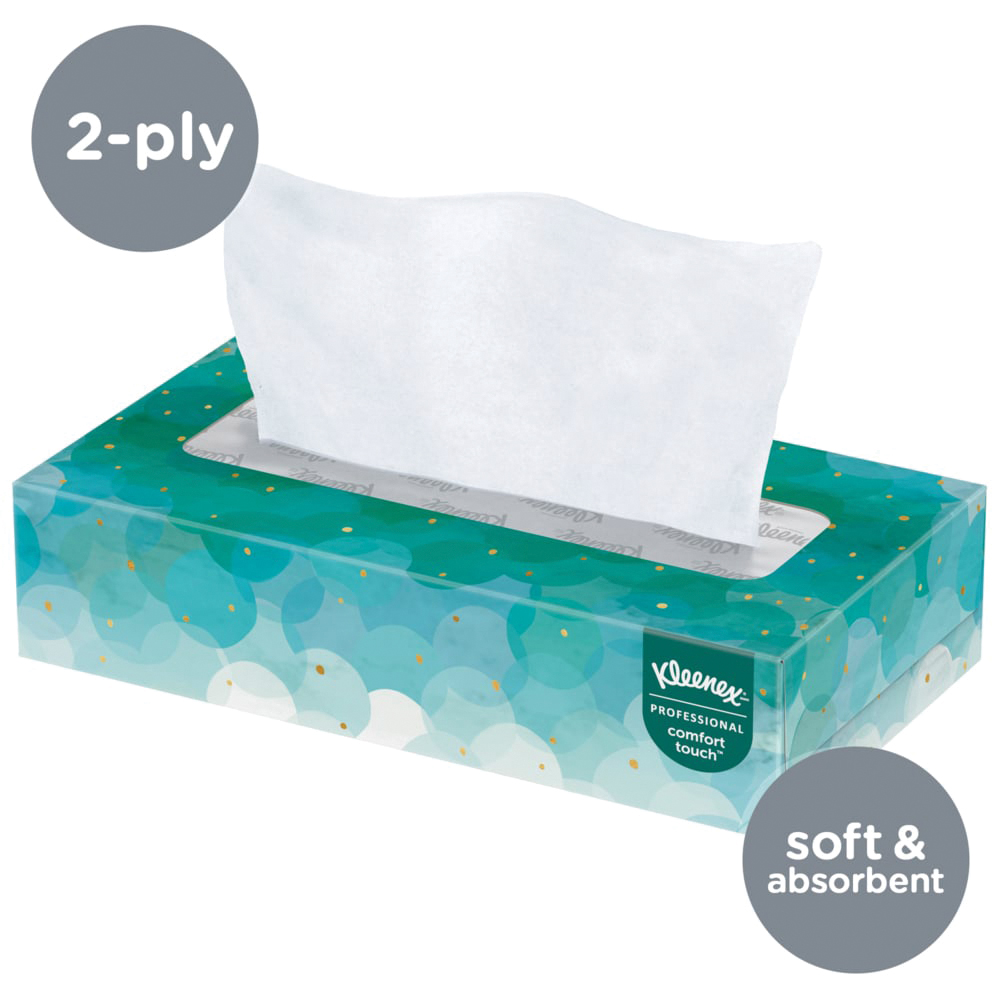 21400 KLEENEX SIG TISSUE 36/CS 100 SHEETS FLAT BOX