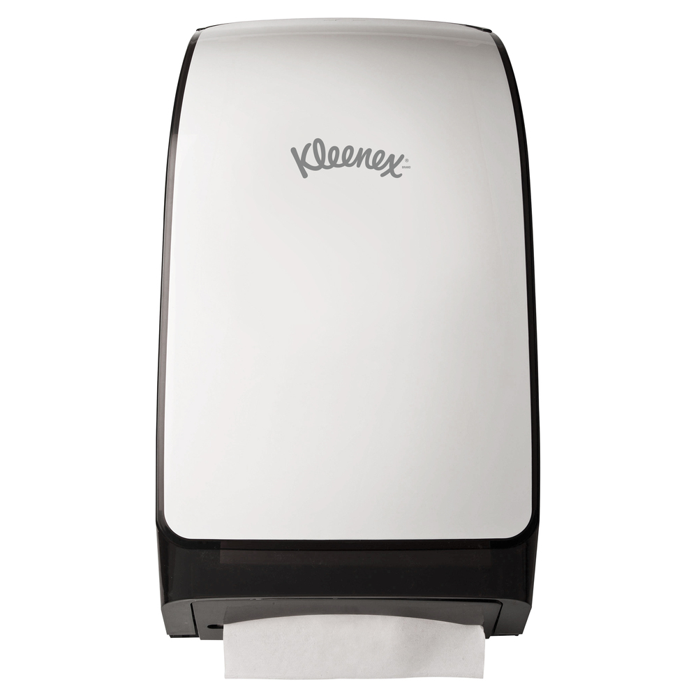 Kleenex Premiere Folded Towel Dispenser, White, 10.66" X 5.48" X 18.79"