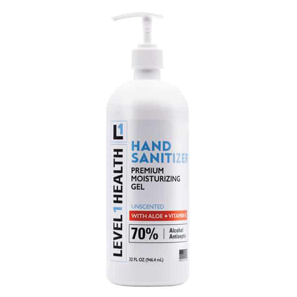 HAND SANITIZER GEL 12/32OZWITH 12-PUMPS  LEVEL 1