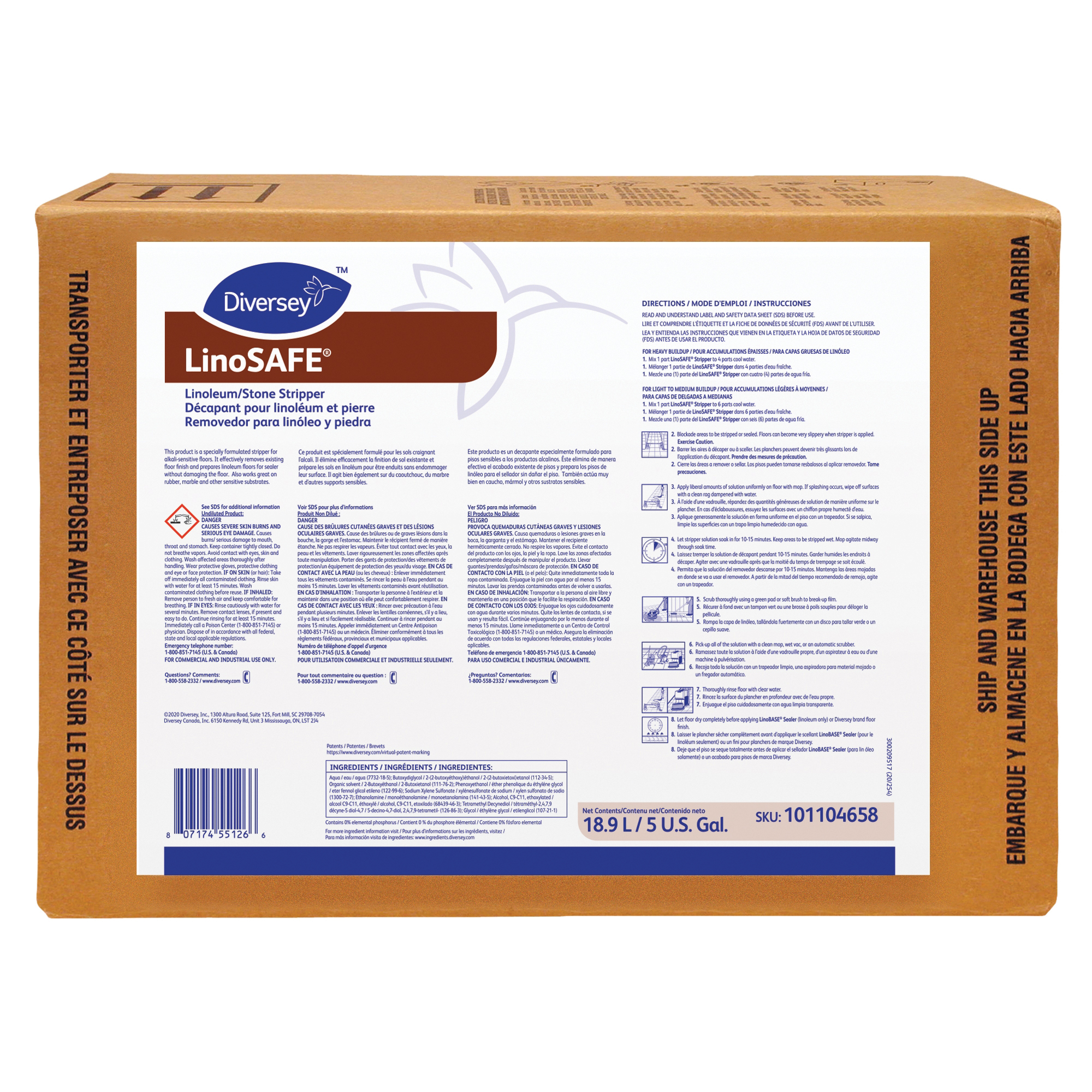 101104658 LINOSAFE STRIPPER 5GAL