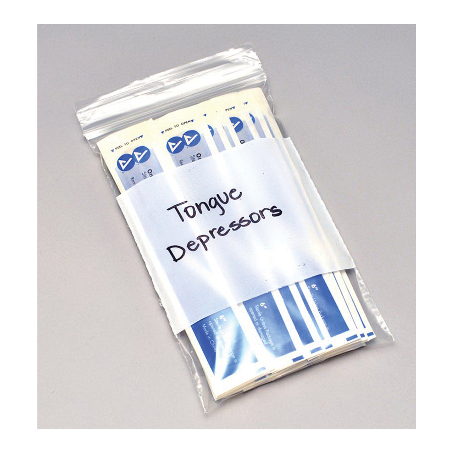 6X9  WHITE BLOCK ZIPSEAL BAG.002MIL  QUART 1M/CS