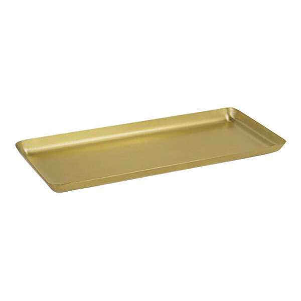 TOKYO TRAY 10X4-1/2X1/2 BRUSHED SS MATTE BRASS - 6/CS