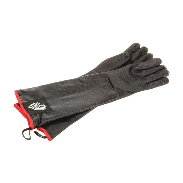 HEAT RESISTANT GLOVES 21" COTTON LINED NEOPRENE EXTERIOR BLACK - PAIR