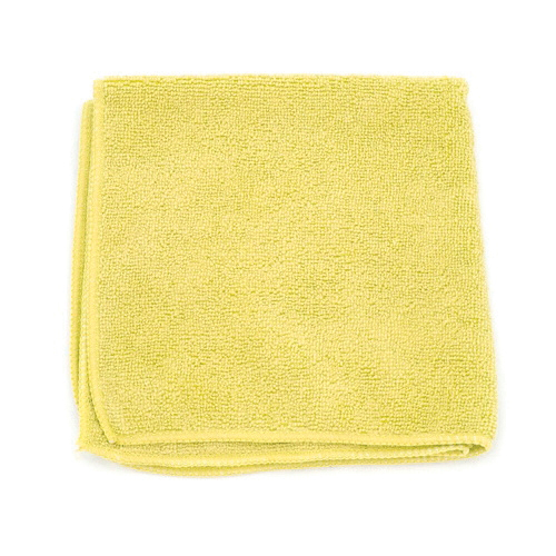 16X16 YELLOW MICROFIBER CLOTH 2502-YELLOW-DZ