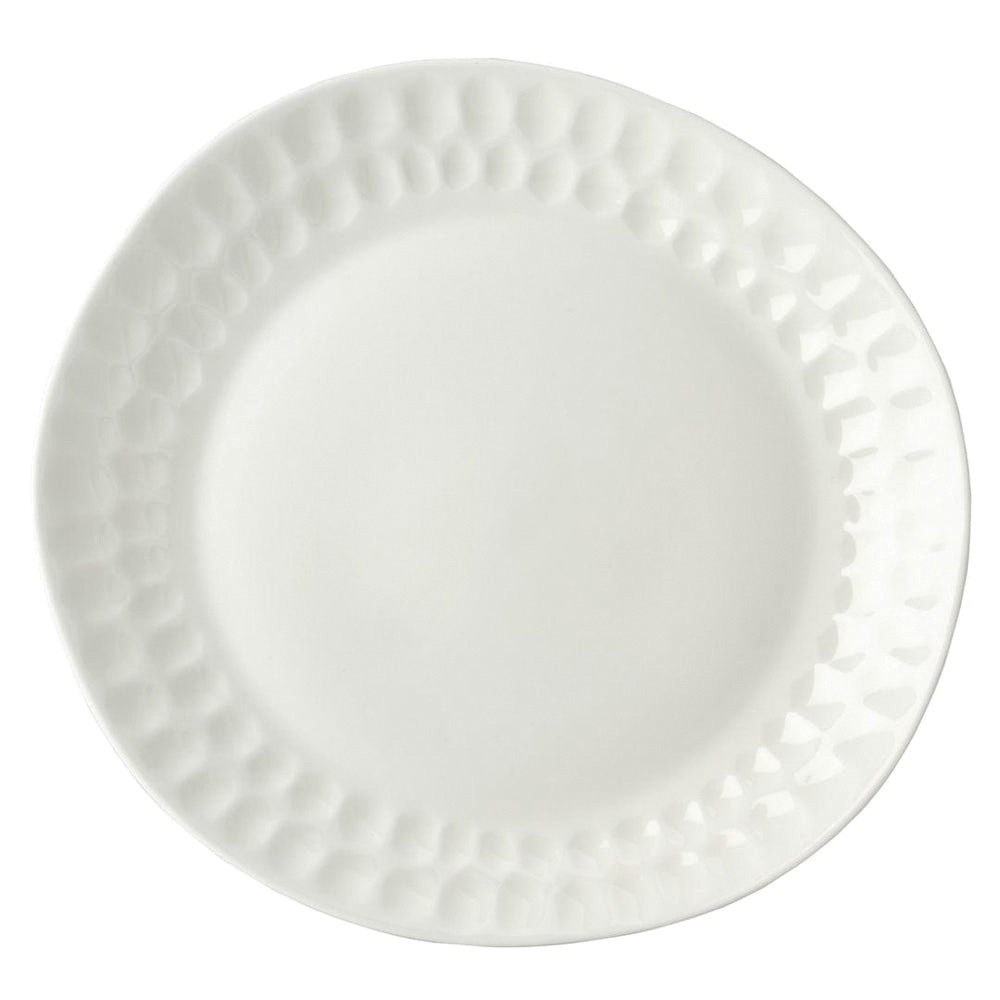 CHINA PLATE 10.3X9.7X.86 WHITE VEGAN MALET - 16/CS
