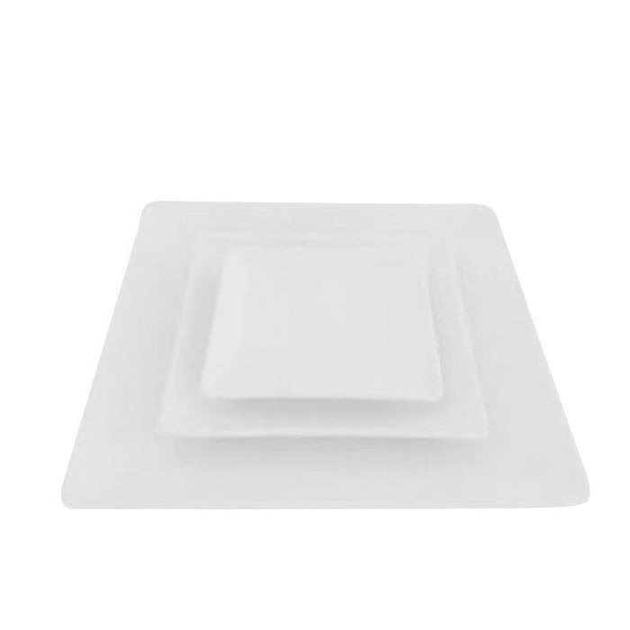 PA510  8" SQUARE PLATE WHITE 24/CS