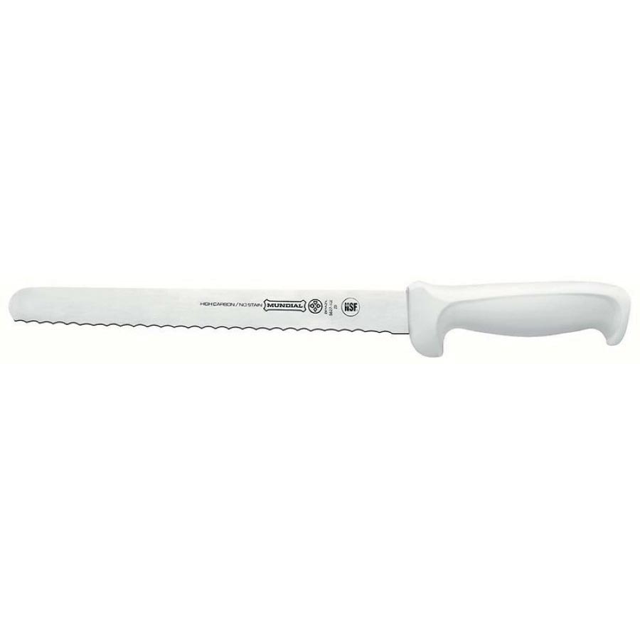 W5627-10E SLICER 10" SERRATED WHITE HANDLE - EA S/O