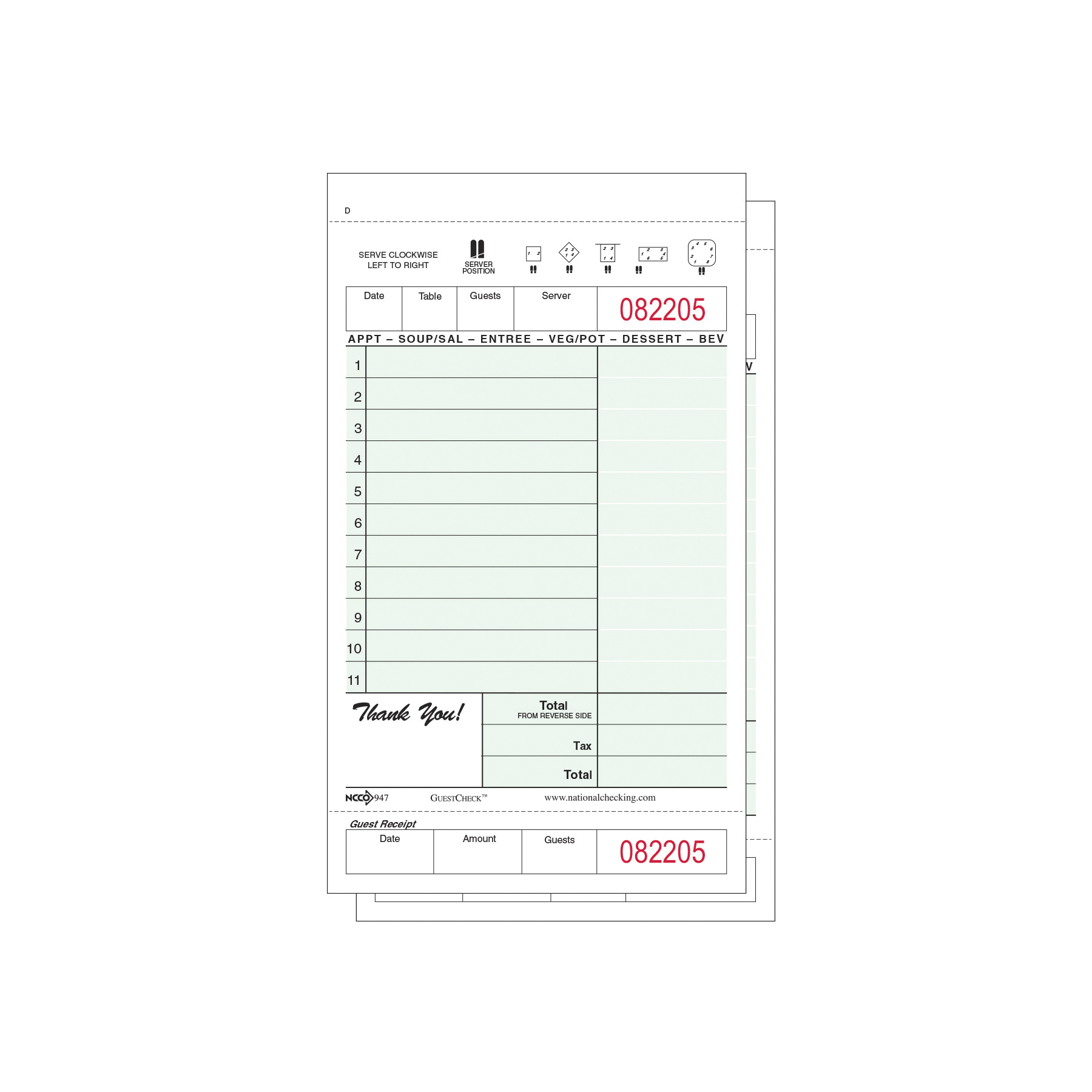 GUEST CHECK 947SW LOOSE 2000CSNO CARB     FORMAN 4549