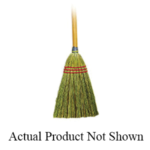 00713 TALL LOBBY BROOM    EA30"HANDLE,CORN FILL