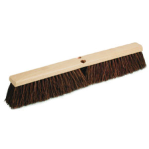 PUSH BROOM PALMYRA 18"   EACH STIFF BRN FIBERS 00719