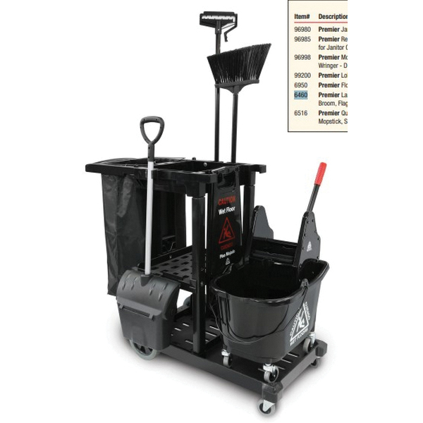 6460 ANGLE BROOM FLAGGED LARGE 12EA/CS 48" HANDLE