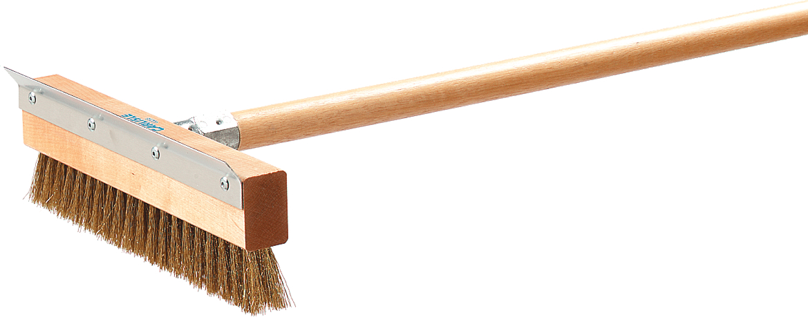 PIZZA OVEN BRUSH 10" HEAD ONLY SS SCRAPER THREADED HOLE - EA