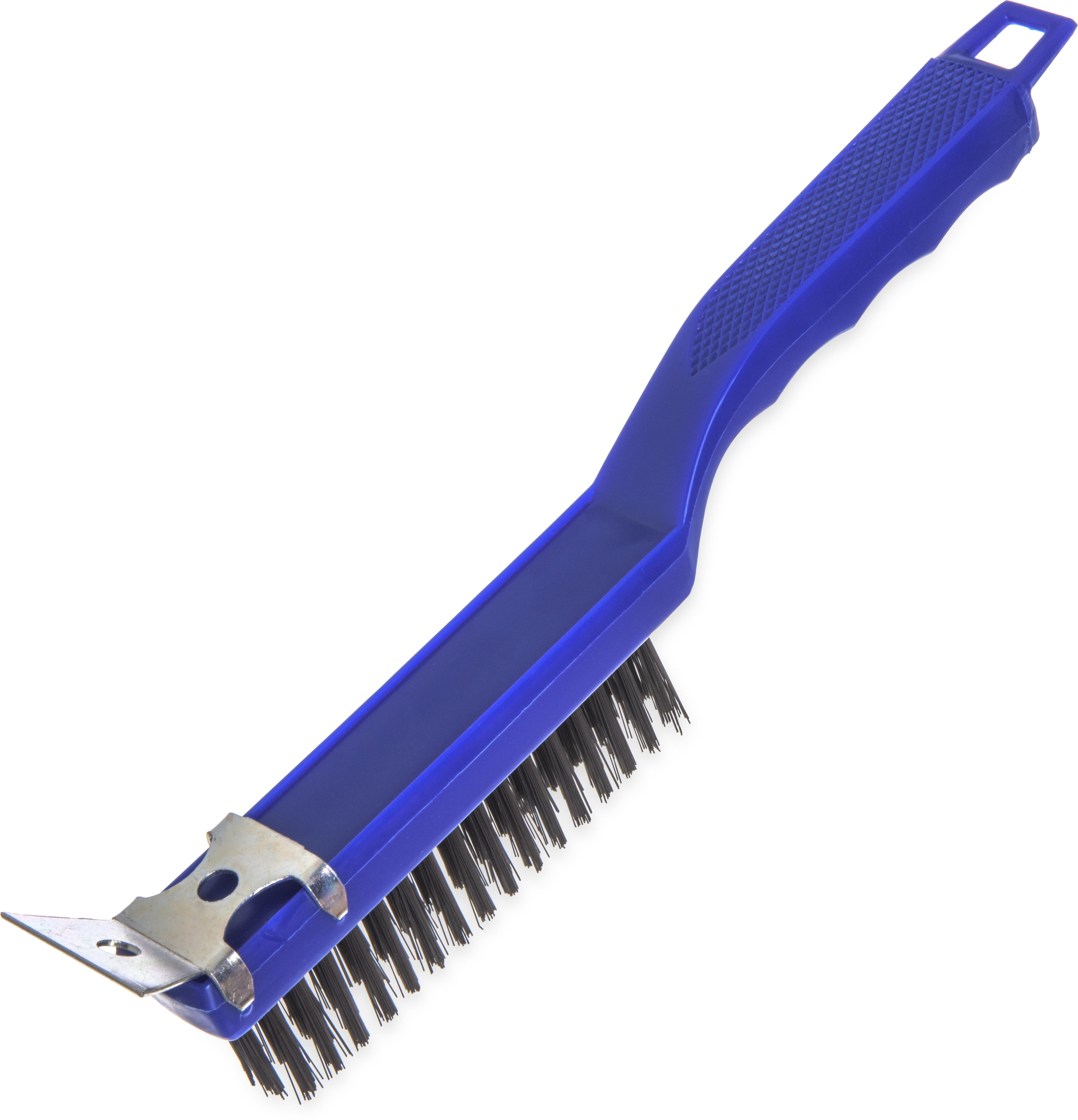 40671 GRILL BRUSH WITH SCRAPER 12PLASTIC HANDLE STOCK