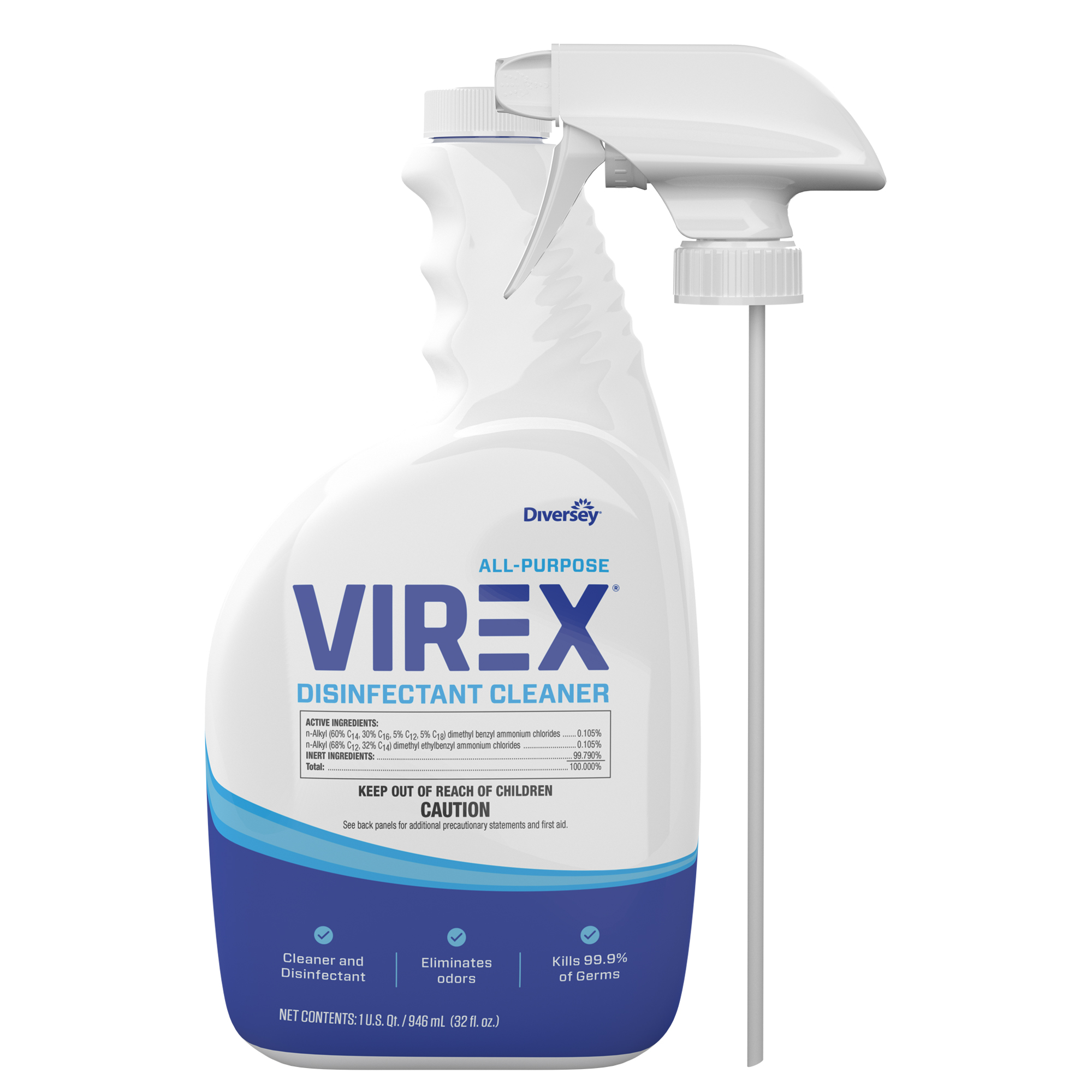 CBD540540 VIREX ALL PURPOSE 4/32OZ DISINFECTANT CLNR
