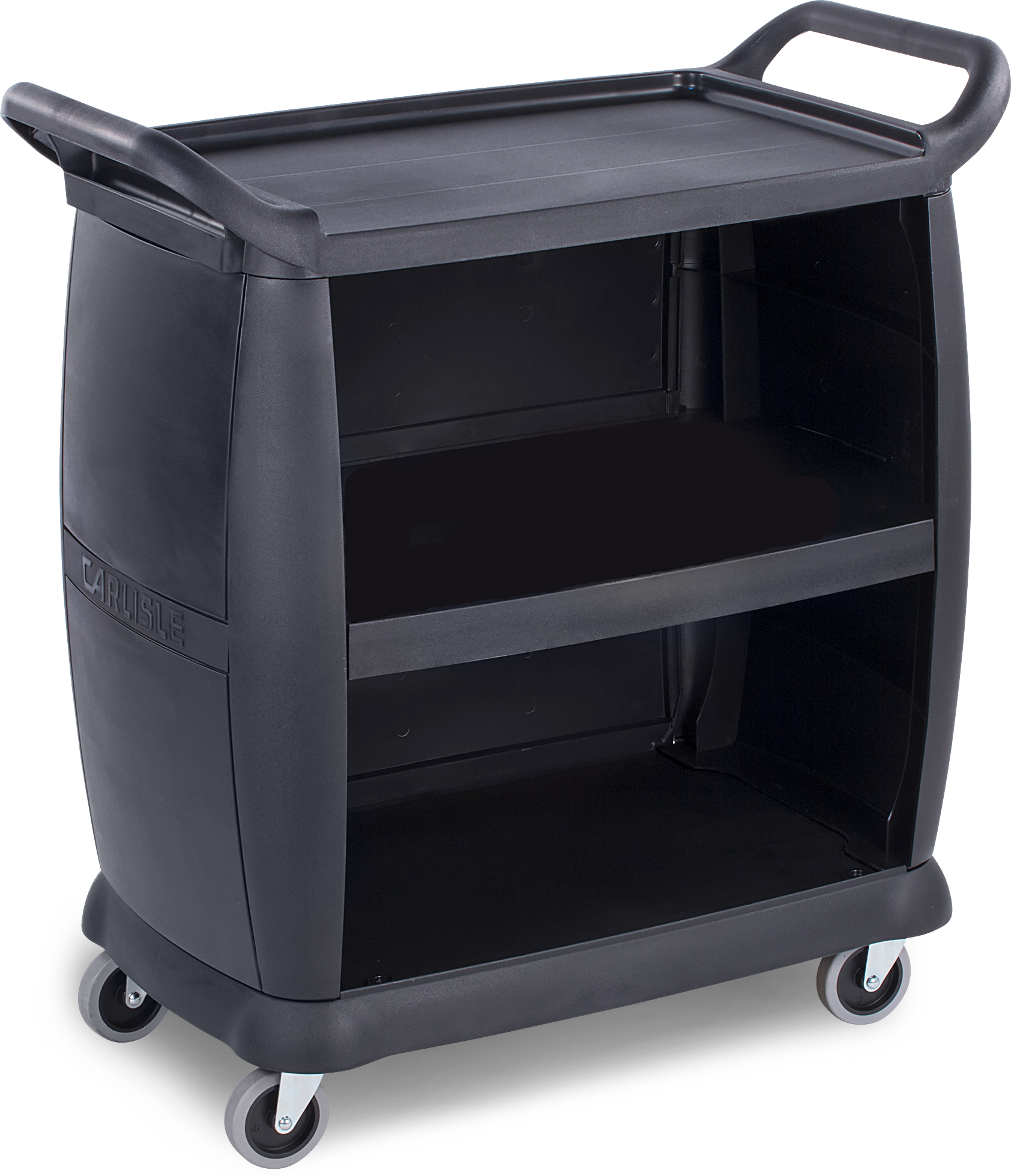 CC2036P03 BUS CART BLACK 36X18 300LB CAPACITY
