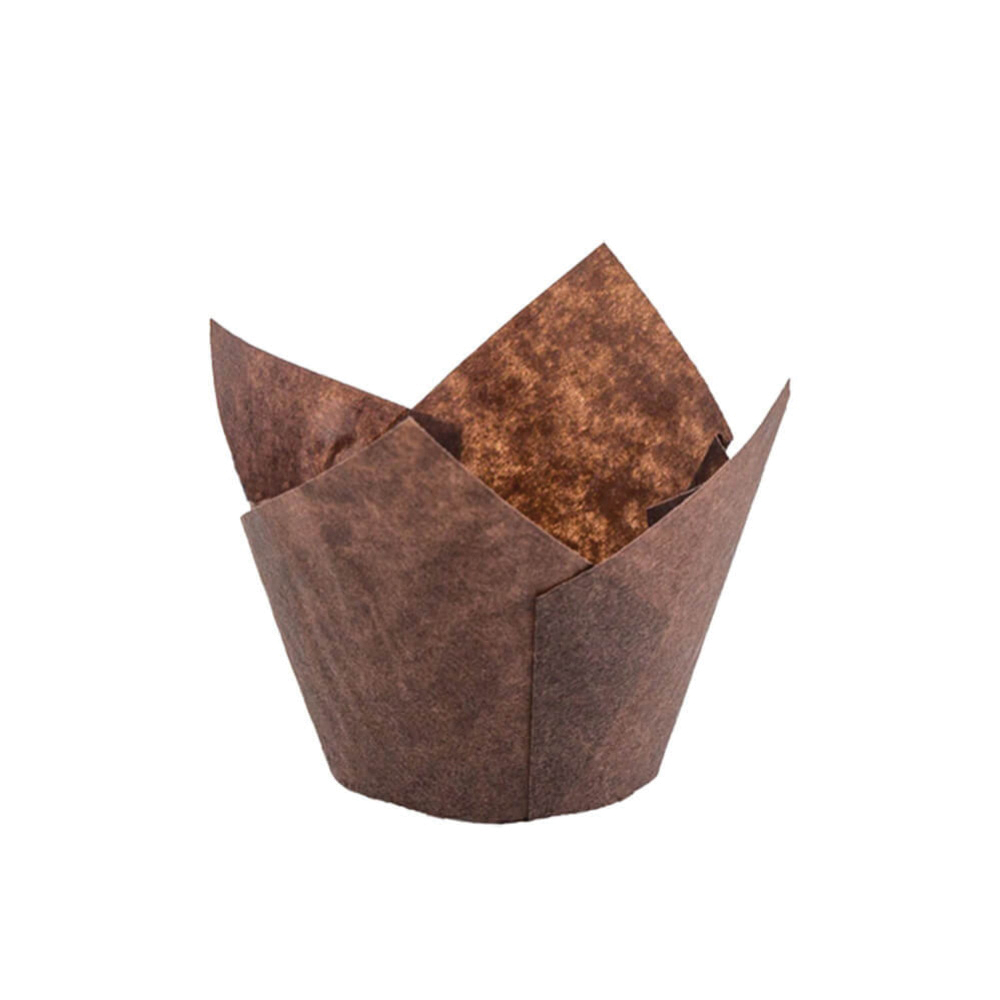 132X50 BROWN PAPER TULIP CUP2M/CS SMALL