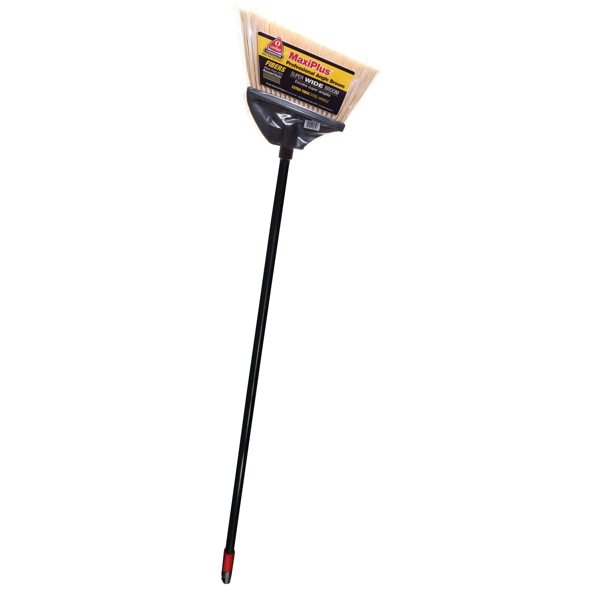 91351 MAXI-ANGLER BROOM 55" 4EA/CS POLY BRISTLES