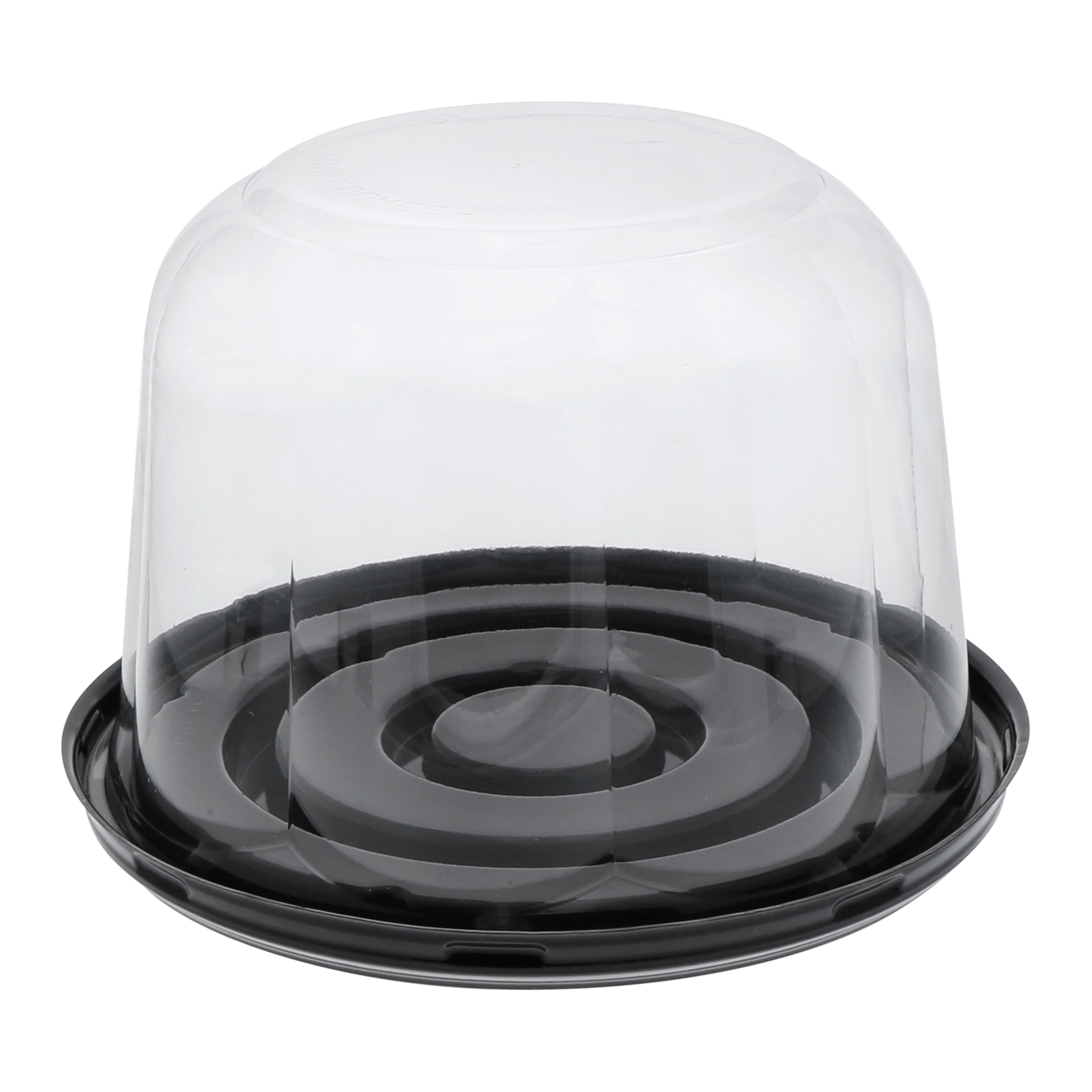 CB675B450R 6" Black BASE & ROSEDOME LID SHOWCAKE 160/CS *SO*