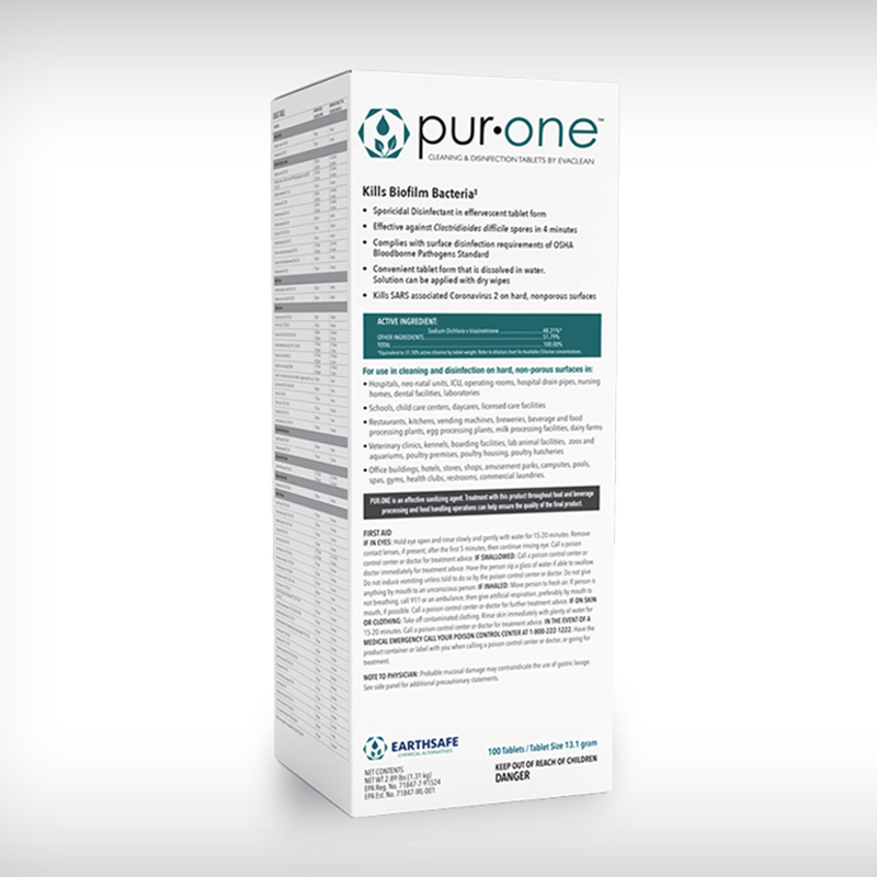 PURONE DISINFECTING TABLETS2/256CT EFFERVESCENT CLNR