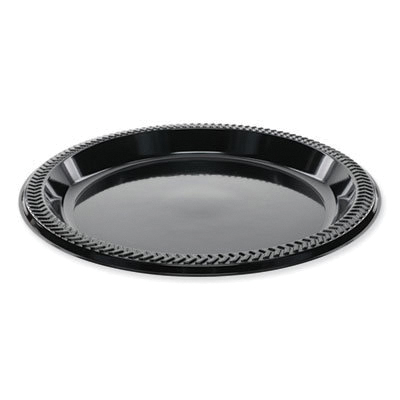 YMI9E 9" Black Impact Plastic Plate  400/CS