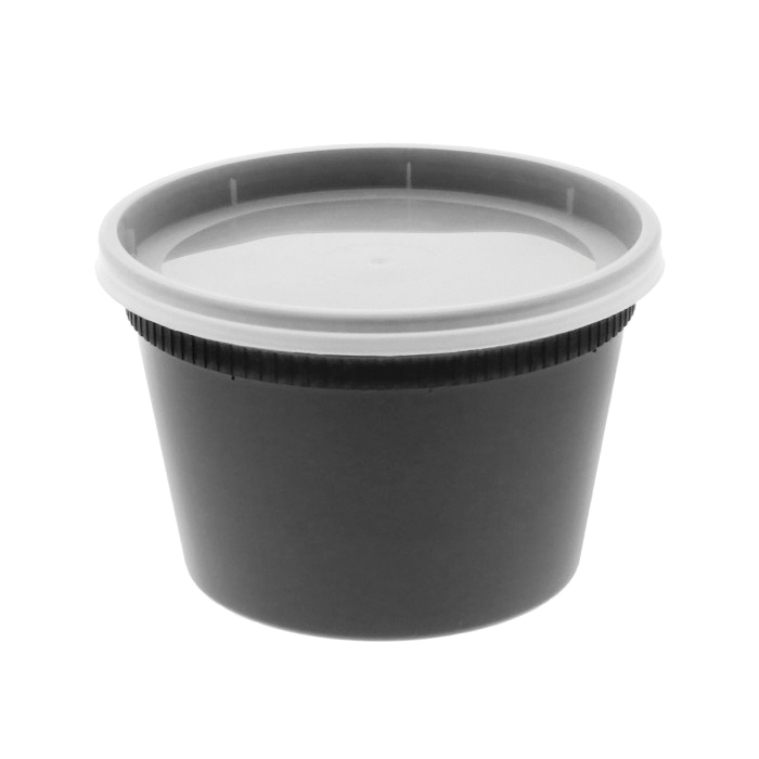YSD2516B 16oz BLK COMBO DELI CONTAINER 240/CS