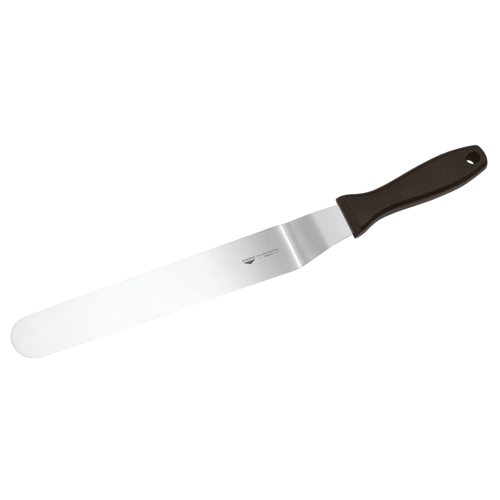 BAKERS SPATULA 1-3/8X8-5/8 OFFSET BLACK HANDLE - EA