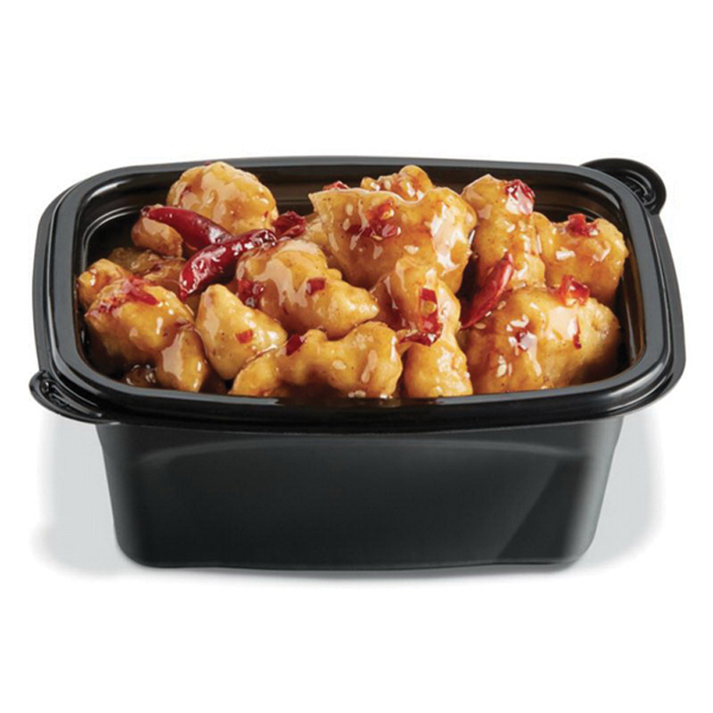 CH1-16 16OZ Black RECT CONTAINERMICROWAVEABLE 400/CS