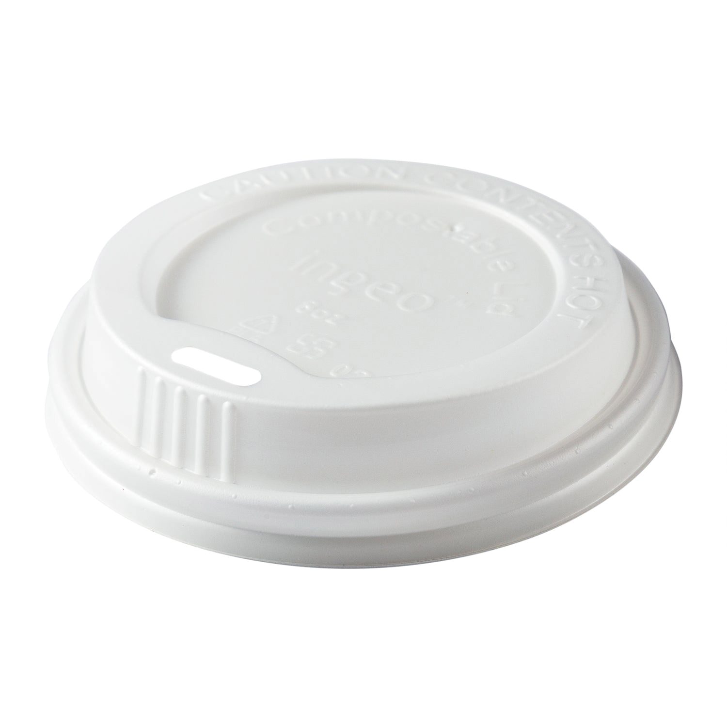 8oz CPLA LID-COMPOSTABLE 1M/CSWHITE  CHCL-8  20/50      S/0