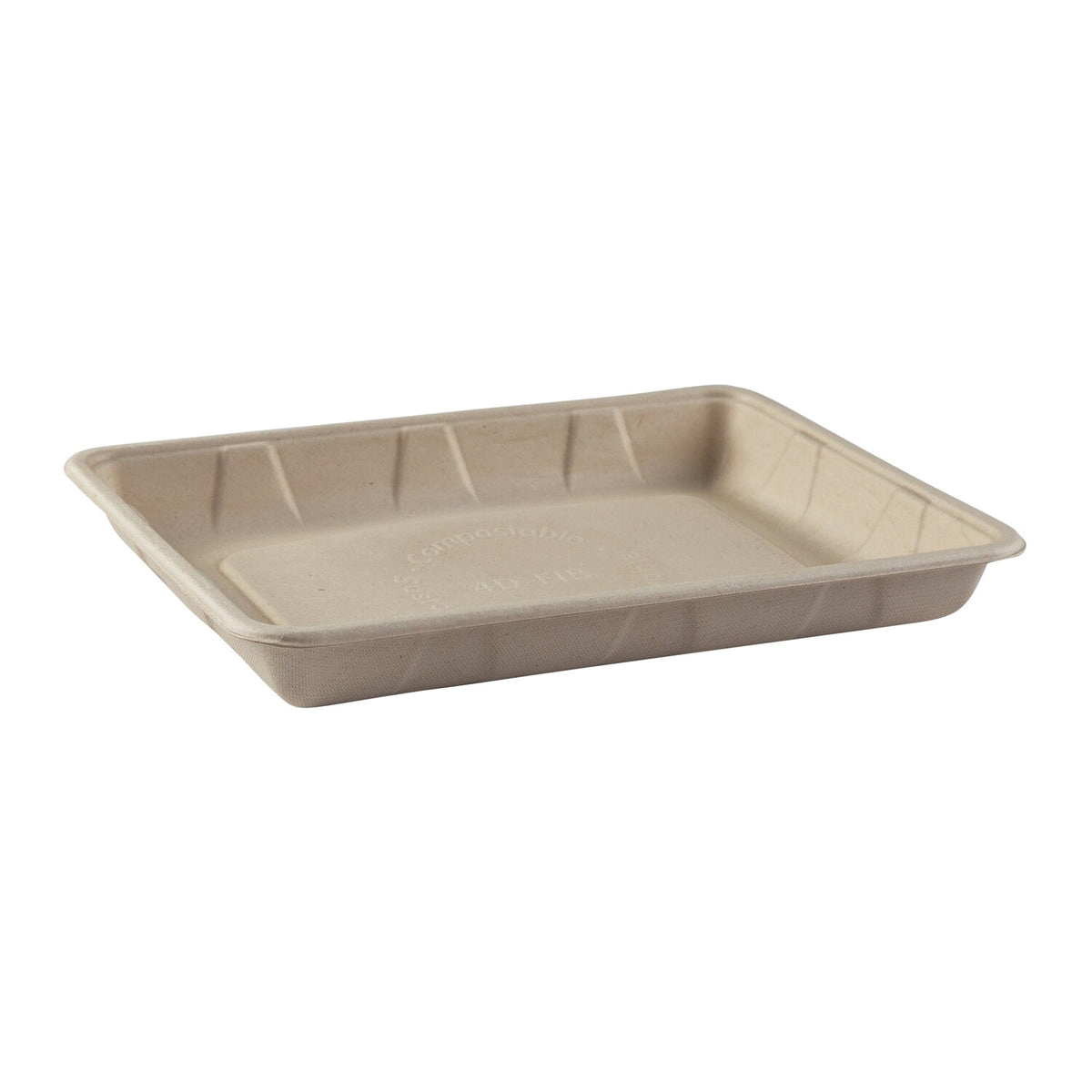 Tray Tan Fiber NPFA 9.4x6.9x1.2 150/Case