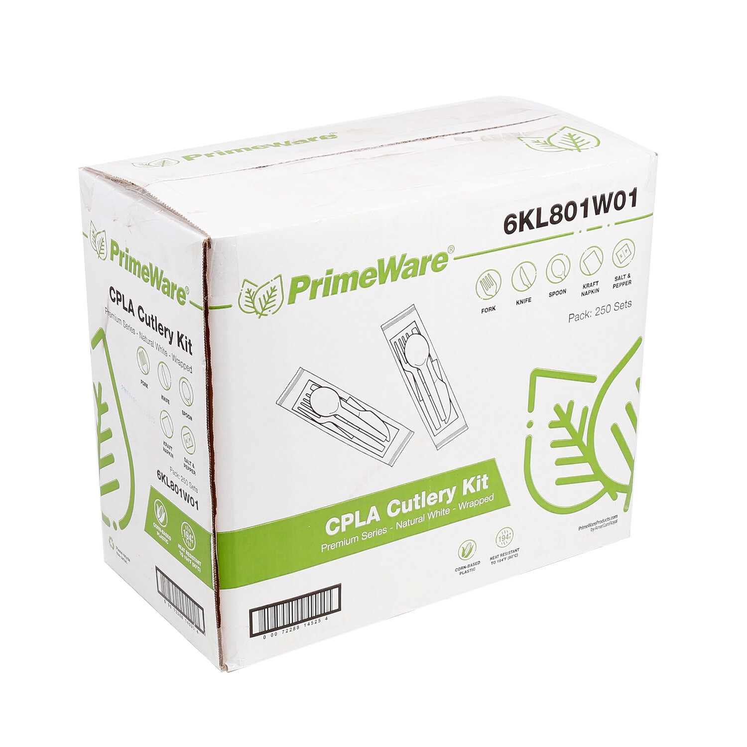 F K T NAP S&P KIT 250/CS HEAVY WGT COMPOSTABLE