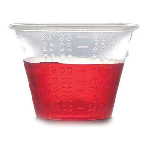Graduated Medical Cup Clear 1oz 50/100 cs