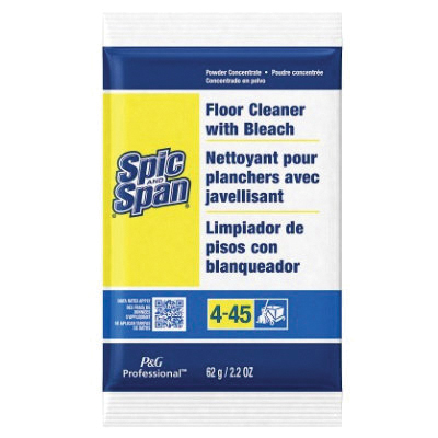 SPIC/SPAN WITH BLEACH 45/CS PGC02010 2.2OZ FLOOR CLEANER