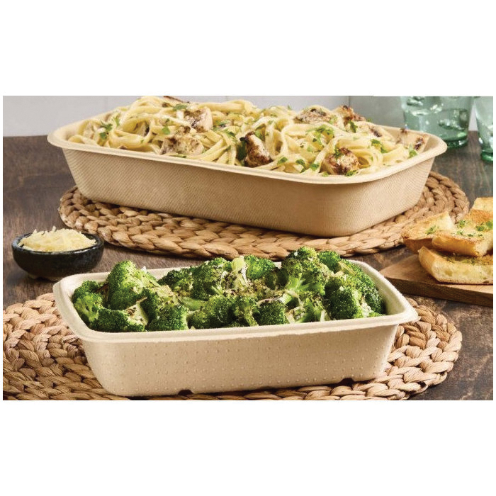 Pulp Plus Natural 12x7 Rect Tray 300/cs