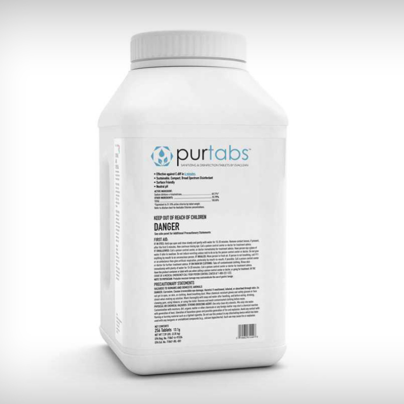 DISINFECTING/SANITIZING TABLET2/256CT PURTABS 13.1G